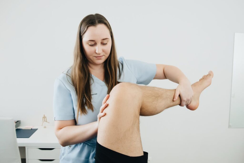 Leg physio