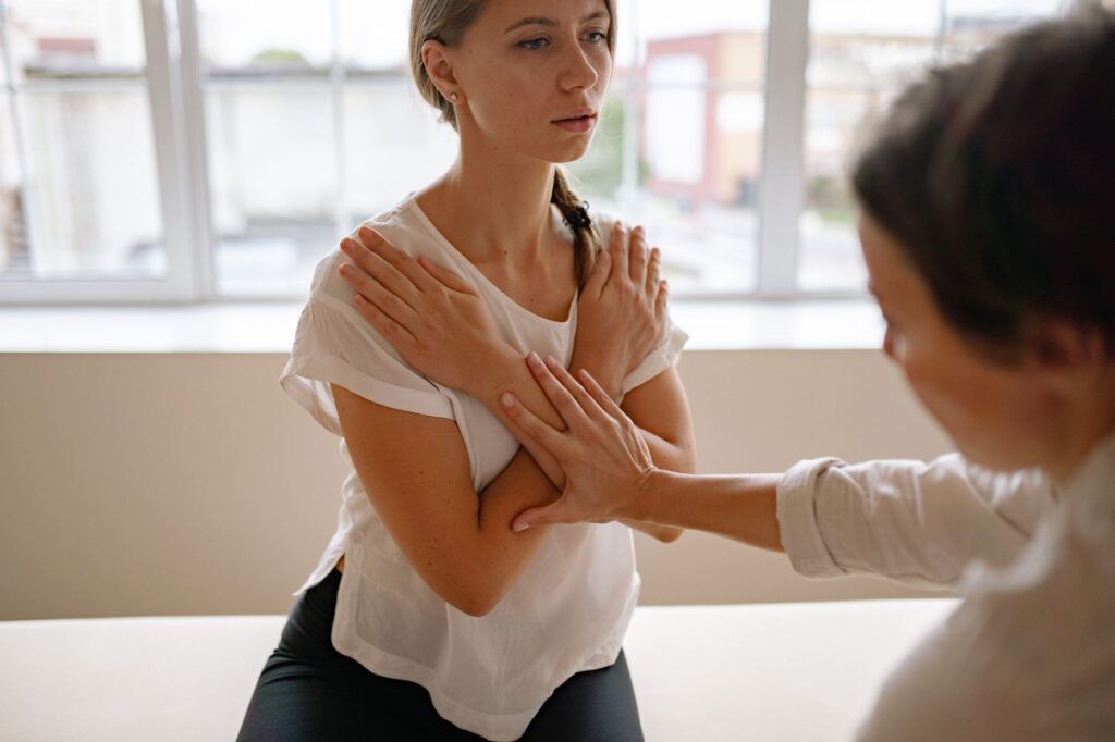 Woman with arms crossed